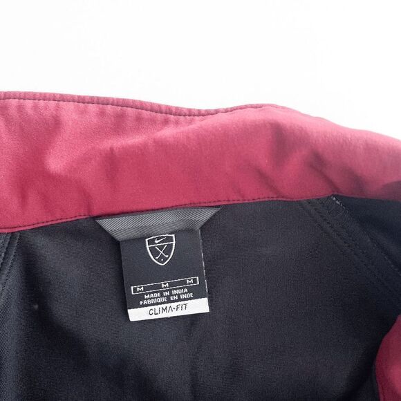 Nike Clima Fit Mens Outerwear Shirt Jacket Full Zip Black Medium - Picture 6 of 6